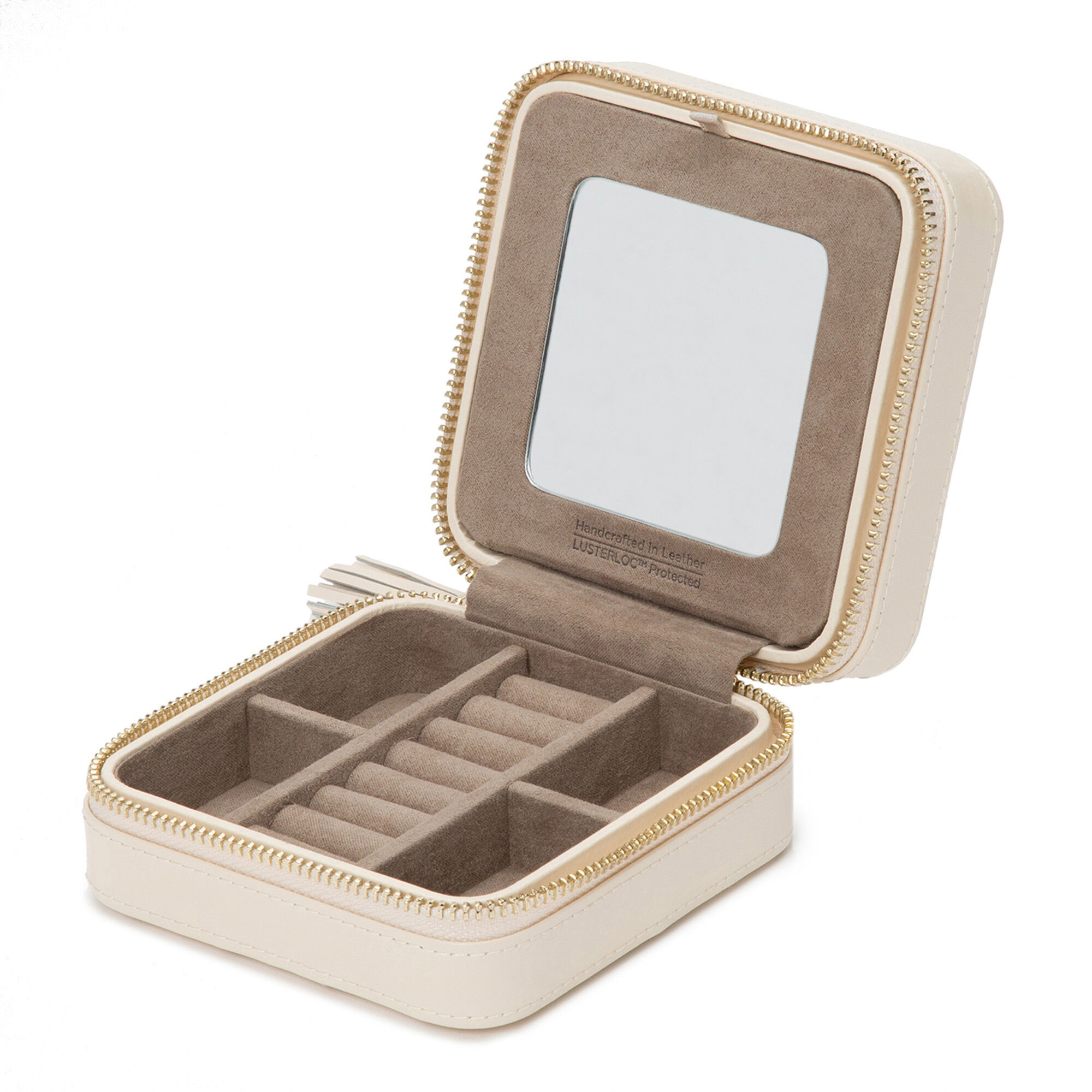Caroline Ivory Travel Zip Case | WOLF | 329953